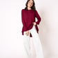 Longshirt Alina langarm  - Bordeaux