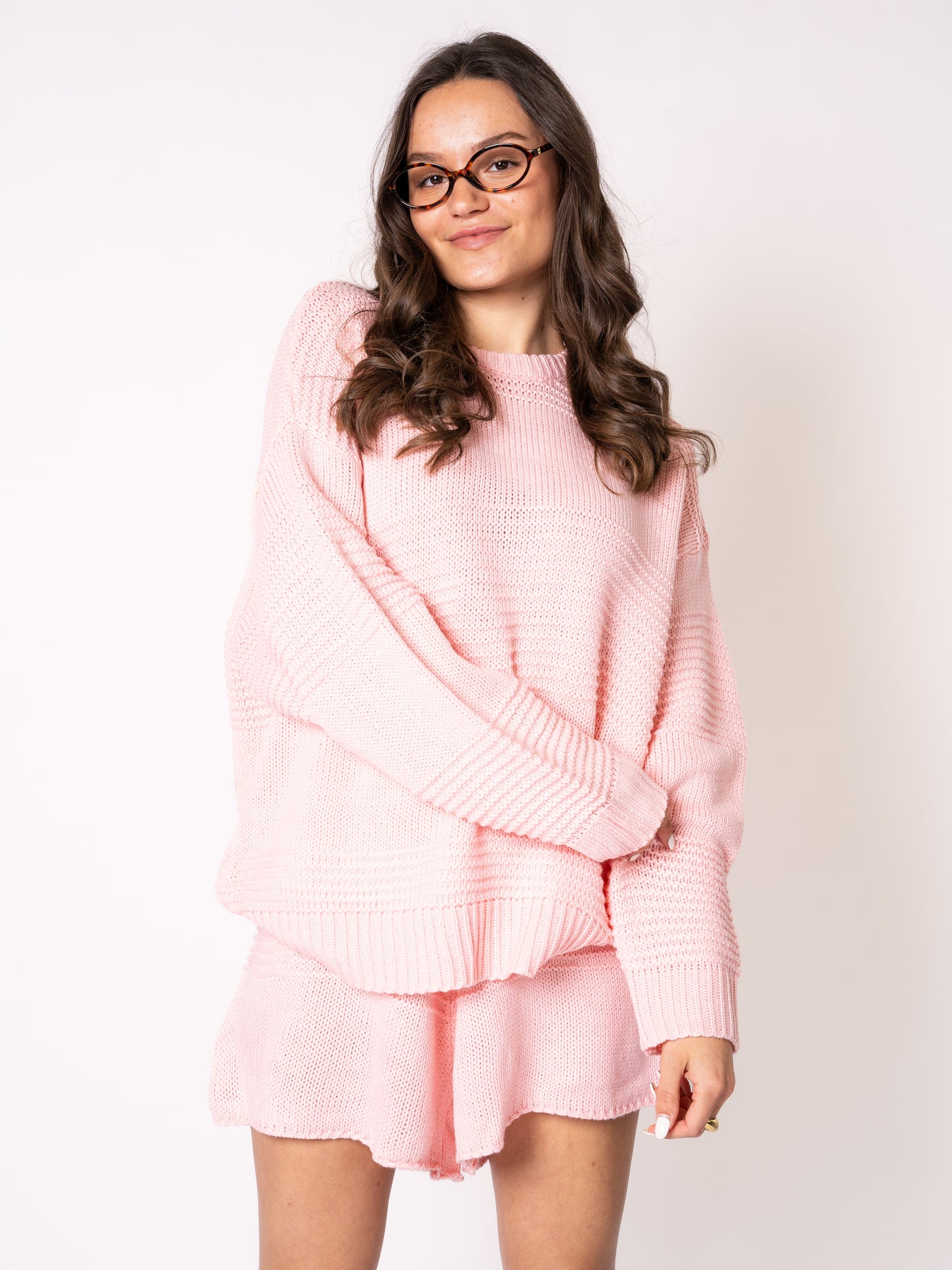 Slow it Down Knit Sweater - Rosa