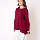 Longshirt Alina langarm  - Bordeaux