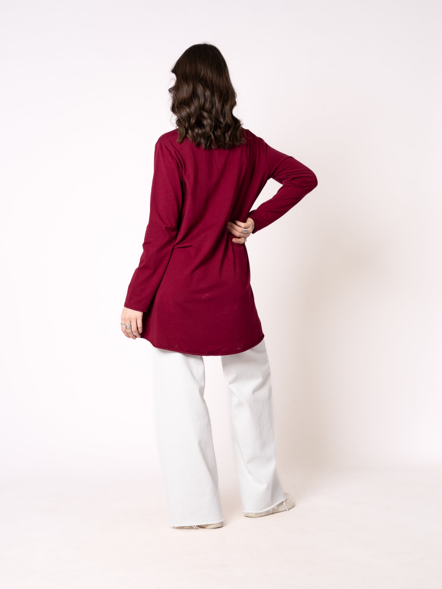 Longshirt Alina langarm  - Bordeaux