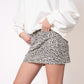 Denim Mini Skirt - Leo Grau