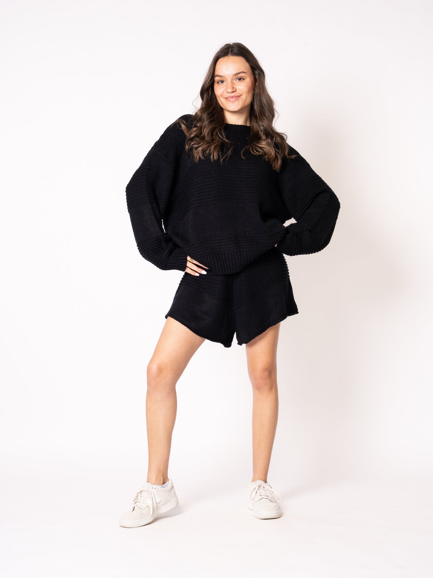 Slow it Down Knit Sweater - Schwarz