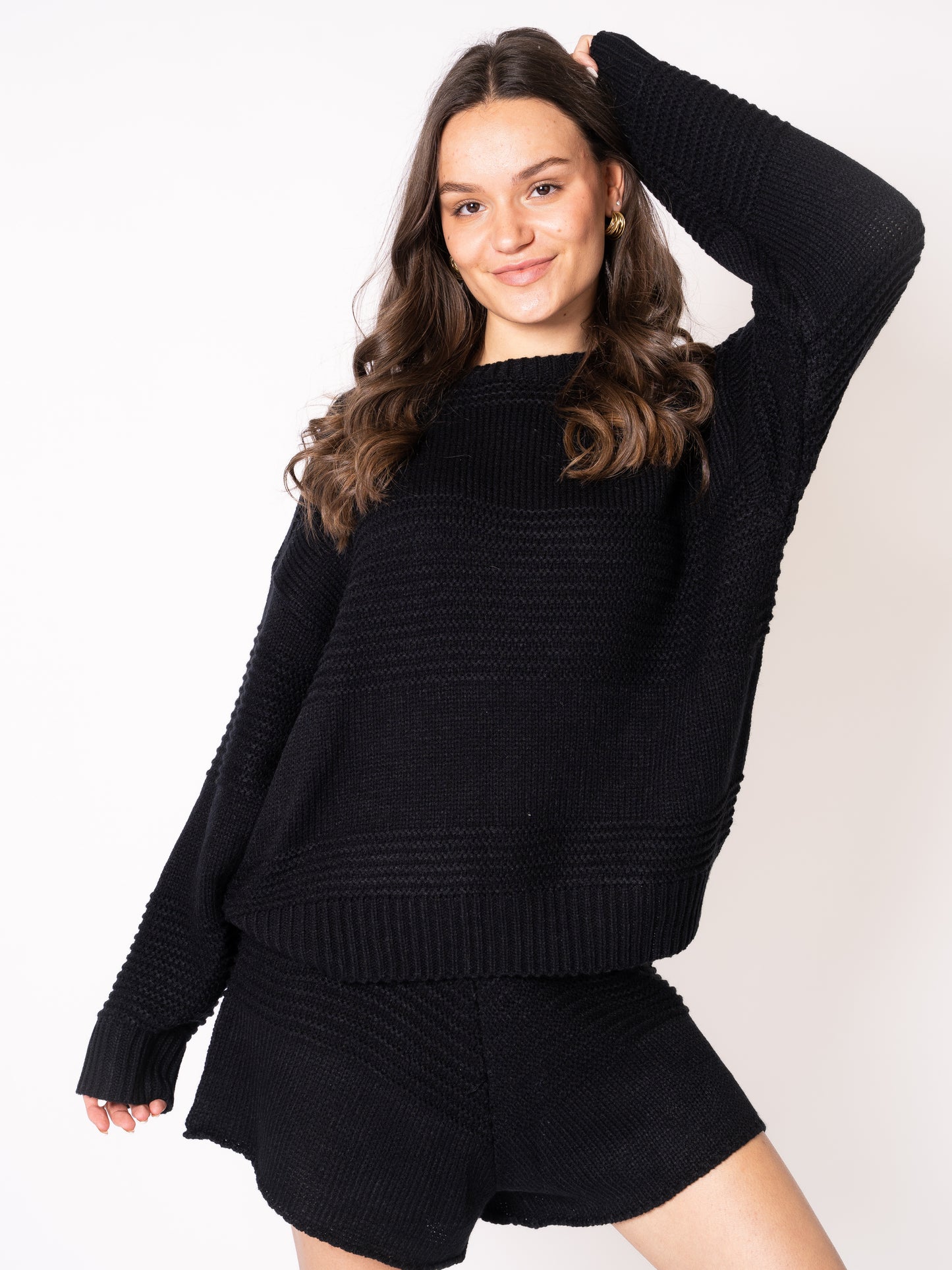 Slow it Down Knit Sweater - Schwarz