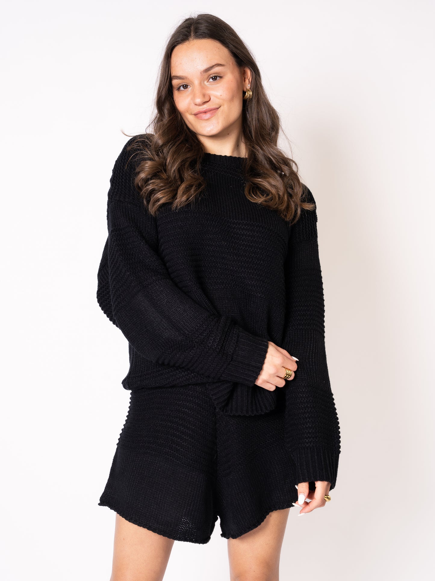 Slow it Down Knit Sweater - Schwarz