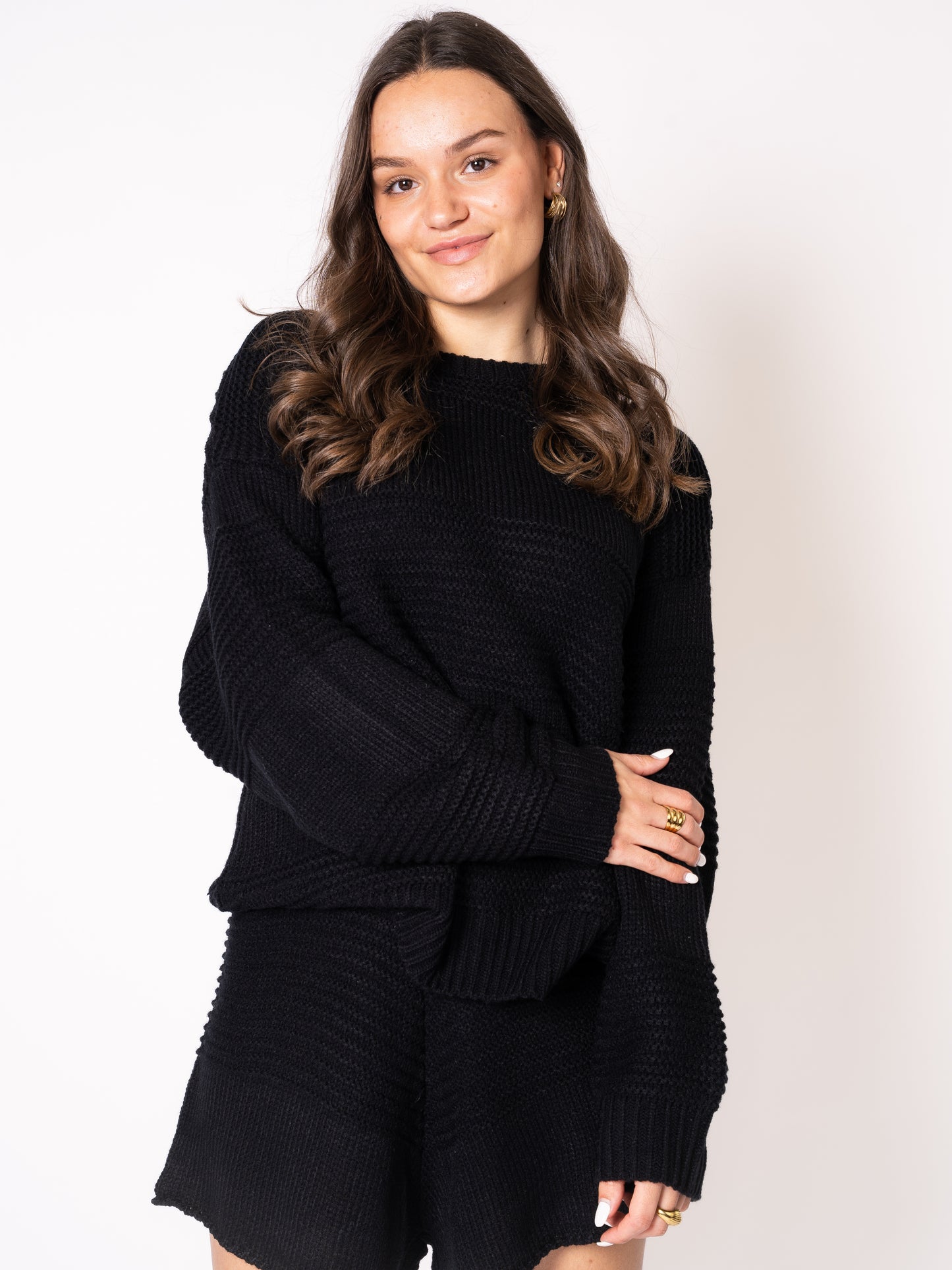 Slow it Down Knit Sweater - Schwarz