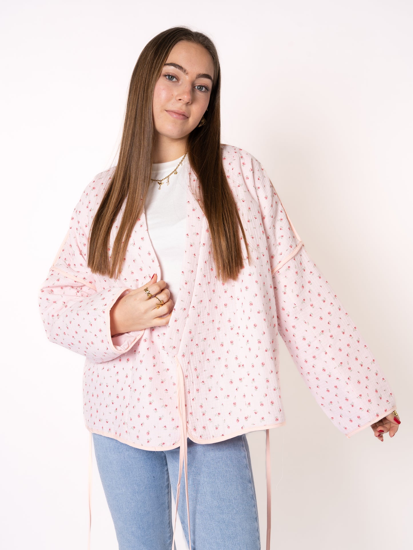 Baumwoll Musselinjacke Lotta - Rosa