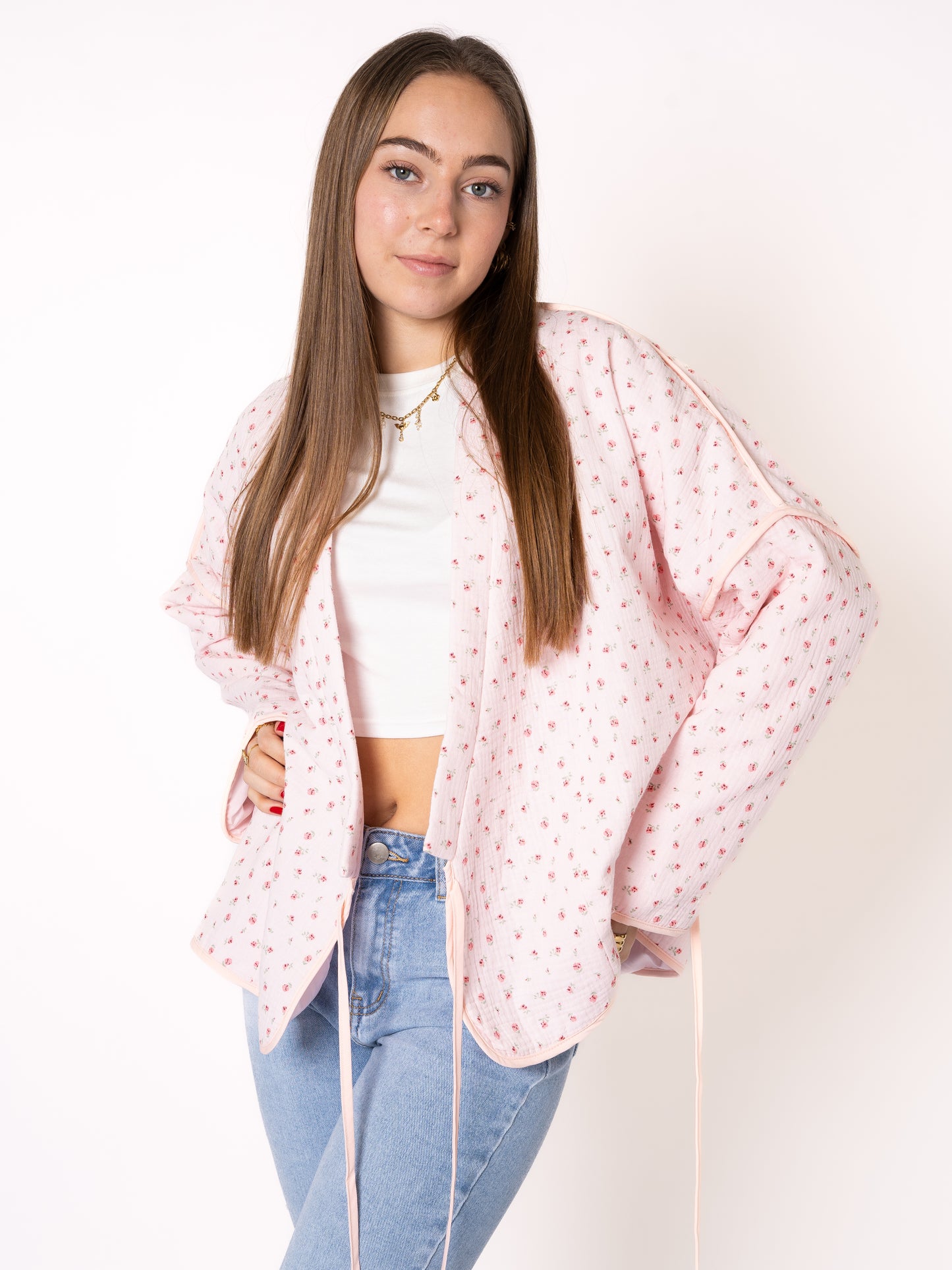 Baumwoll Musselinjacke Lotta - Rosa