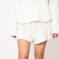 Slow it Down Knit Shorts - Weiß