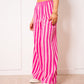 Musselinhose Medium Bold Stripes - Pink/Rosa