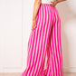 Musselinhose Medium Bold Stripes - Pink/Rosa