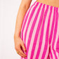 Musselinhose Medium Bold Stripes - Pink/Rosa