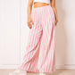 Musselinhose Medium Bold Stripes - Rosa/Weiß