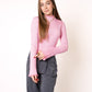 LUCKY DEAL 1180 Ruffle Stripes Longsleeve - Rosa - vom Umtausch ausgeschlossen -