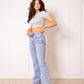 Flared Jeans - Denim Blue