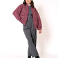 Bomberjacke Neve - Melange Bordeaux