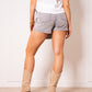 Bow Tie Jeans Mini Skort - Grau