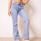 Flared Jeans - Denim Blue