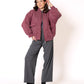 Bomberjacke Neve - Melange Bordeaux