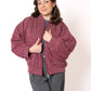 Bomberjacke Neve - Melange Bordeaux