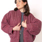 Bomberjacke Neve - Melange Bordeaux