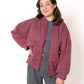 Bomberjacke Neve - Melange Bordeaux