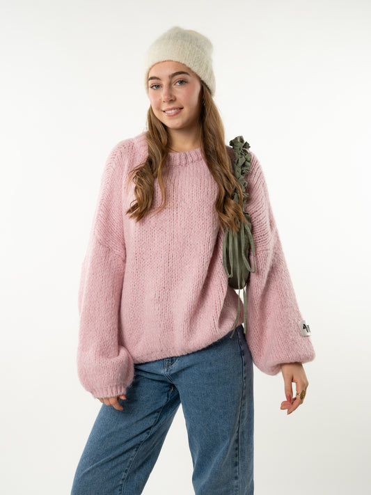 Knit Sweater Big ANNISVIEW - Rosa