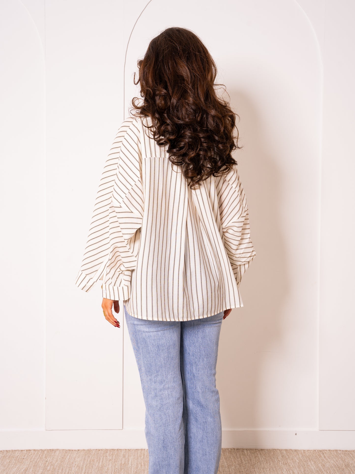 Oversize Striped Hemd