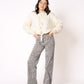 Wide Leg Jeans Leo - Grau