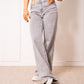 Tall | Mid Waist Extra Long Wide Leg Jeans - Grau