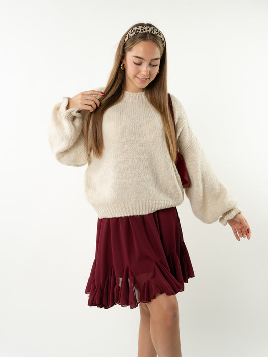 Strickpullover Luna - Creme