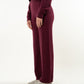 Get Comfy Knit Pants - Bordeaux