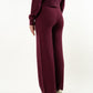 Get Comfy Knit Pants - Bordeaux