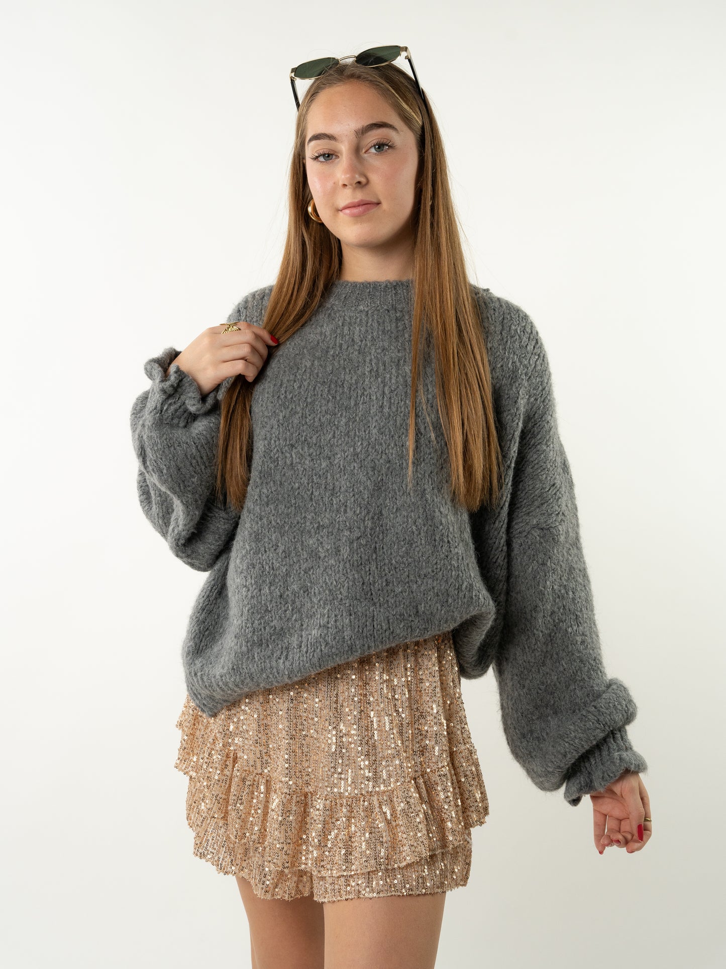 Strickpullover Luna - Dunkelgrau