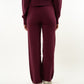 Get Comfy Knit Pants - Bordeaux