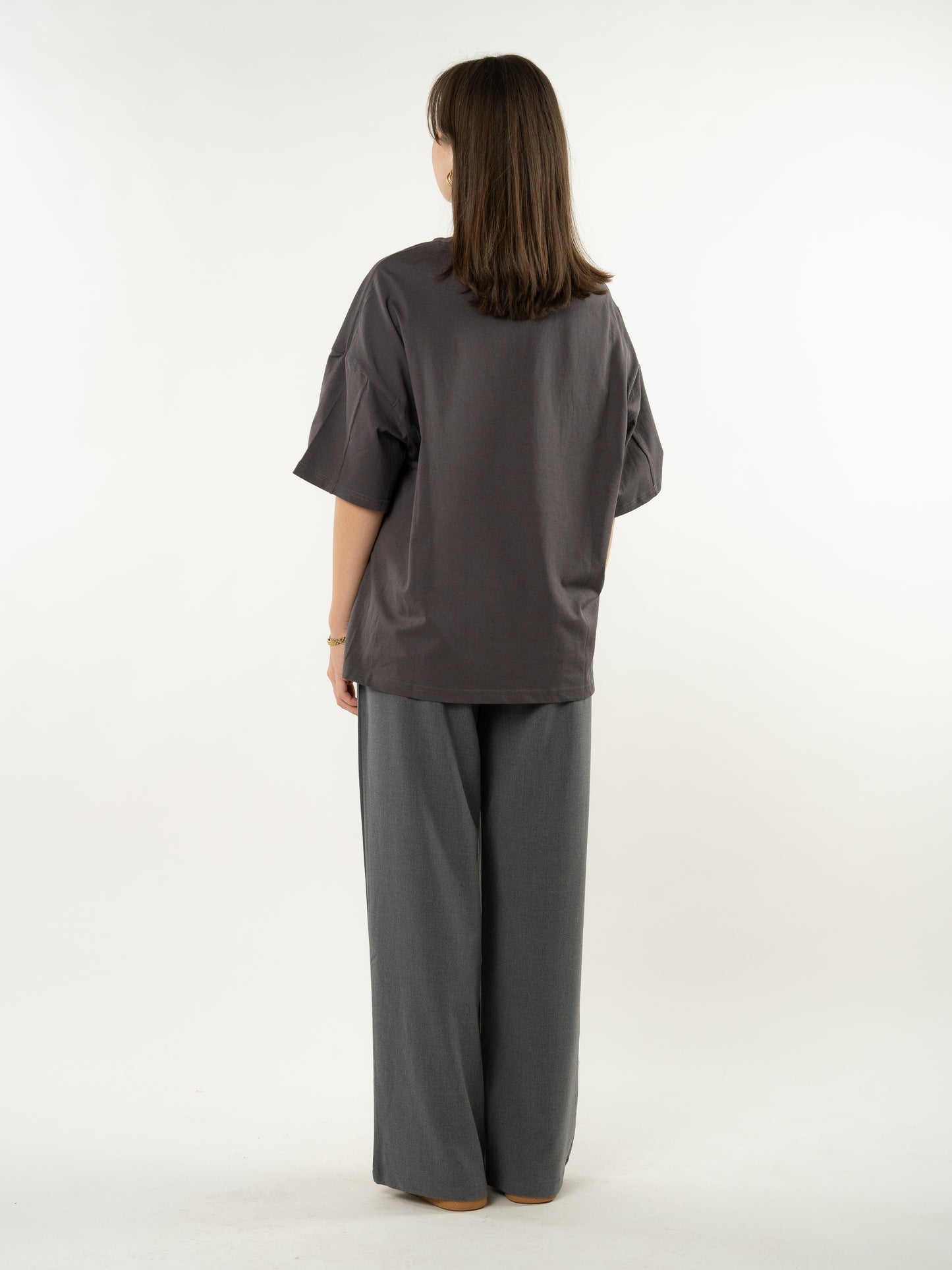 Basic Oversize T-Shirt - Anthrazit