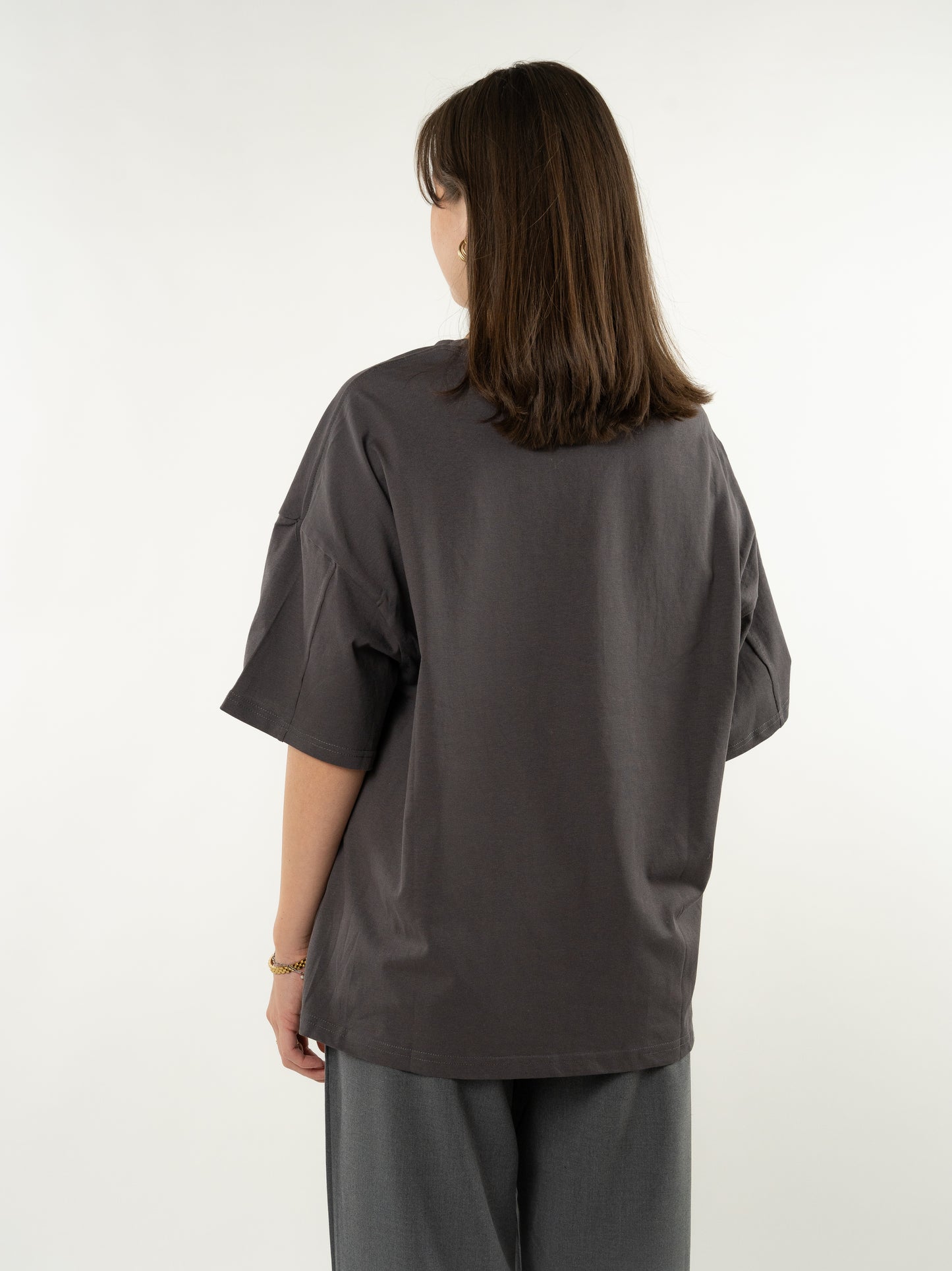 Basic Oversize T-Shirt - Anthrazit