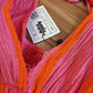 ZWEITELIEBE 460 Musselin Midikleid Milos Wide Stripes - Pink/Orange - vom Umtausch ausgeschlossen -