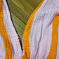 ZWEITELIEBE 487 Musselin Midikleid Milos Wide Stripes - Rosa/Orange - vom Umtausch ausgeschlossen -